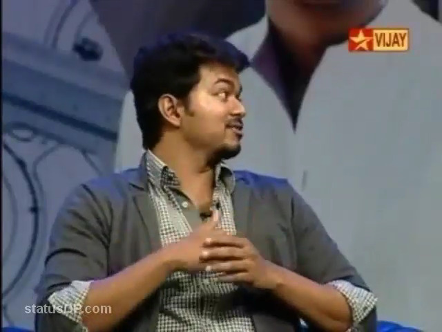 Vijay's funny anwers to the audience - WhatsApp Status Video